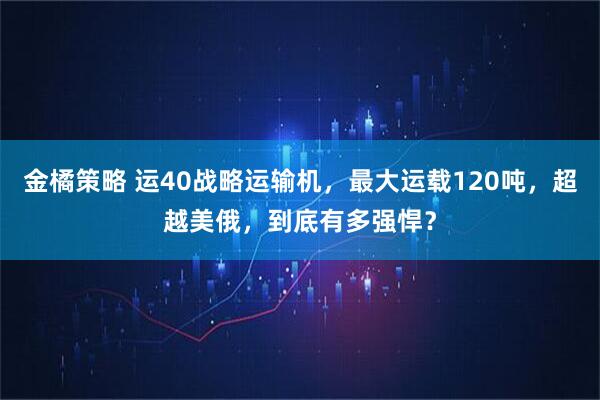 金橘策略 运40战略运输机，最大运载120吨，超越美俄，到底有多强悍？
